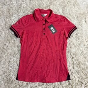 New Women’s Pink Size US 8 Le Mieux Short Sleeve Horseback Riding Polo Shirt